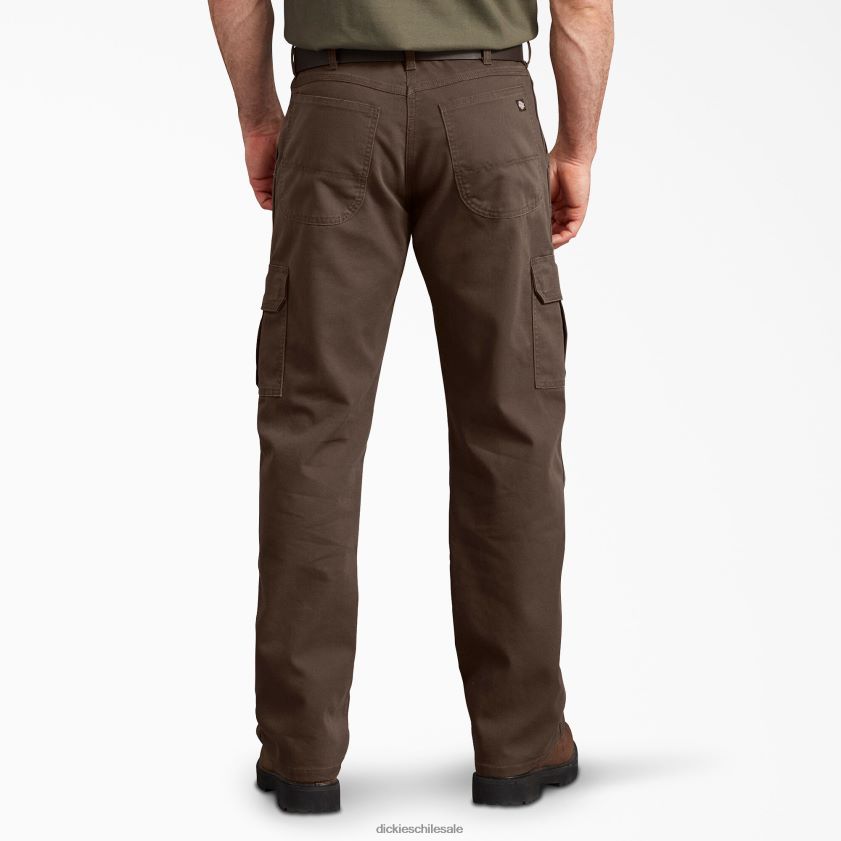 marrón madera lavada a la piedra (stb) hombres pantalones cargo de pato de corte regular Dickies vestir X4H0F179