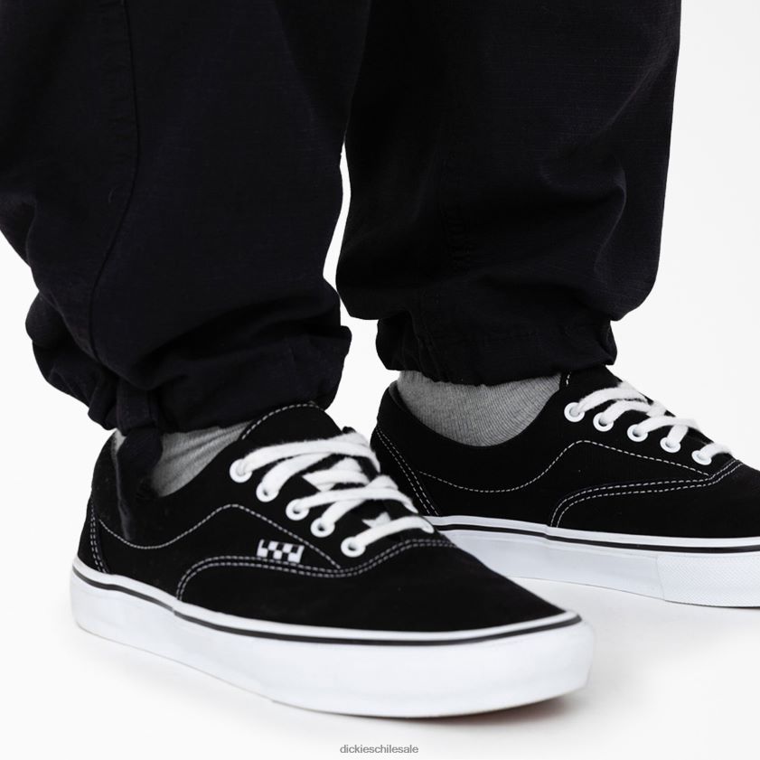 negro (bkx) hombres Pantalones cargo con doble rodilla y ajuste holgado de Eagle Bend Dickies vestir X4H0F205