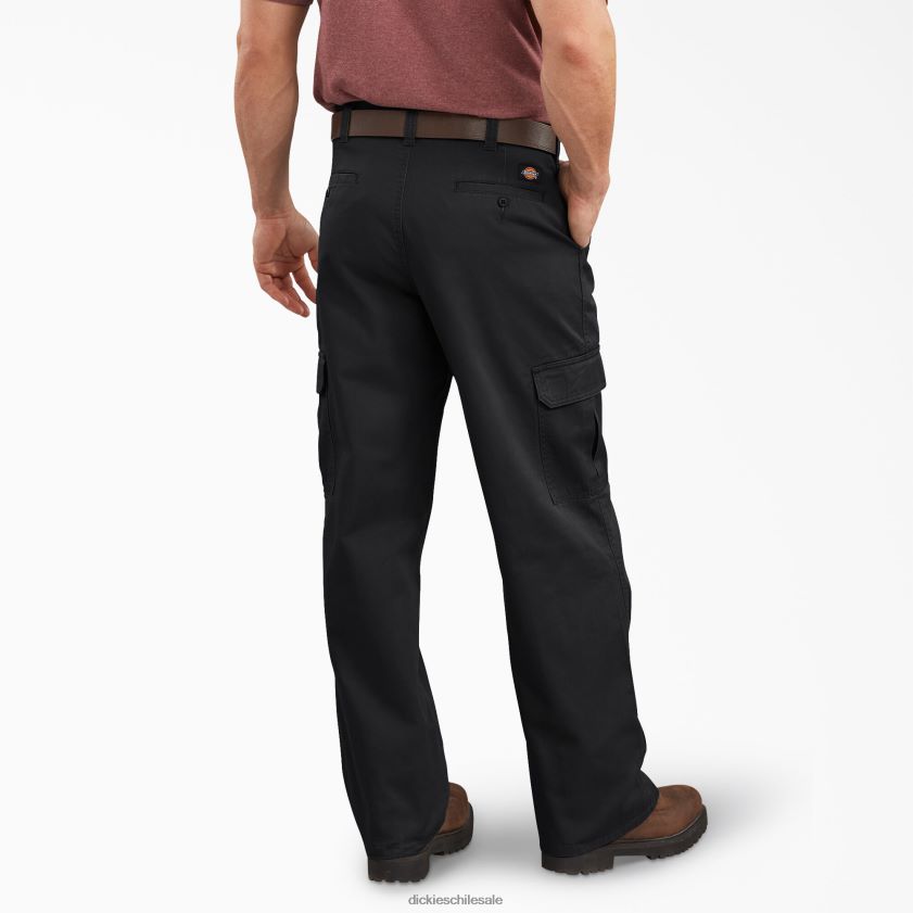 negro enjuagado (rbk) hombres pantalones cargo holgados Dickies vestir X4H0F80