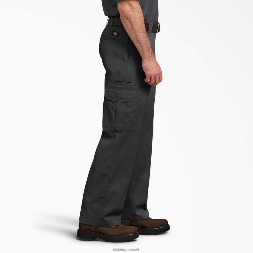 negro (negro) hombres pantalones cargo flexibles de ajuste holgado Dickies vestir X4H0F123