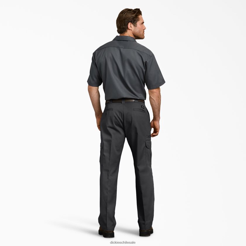 negro (negro) hombres pantalones cargo flexibles de ajuste holgado Dickies vestir X4H0F123
