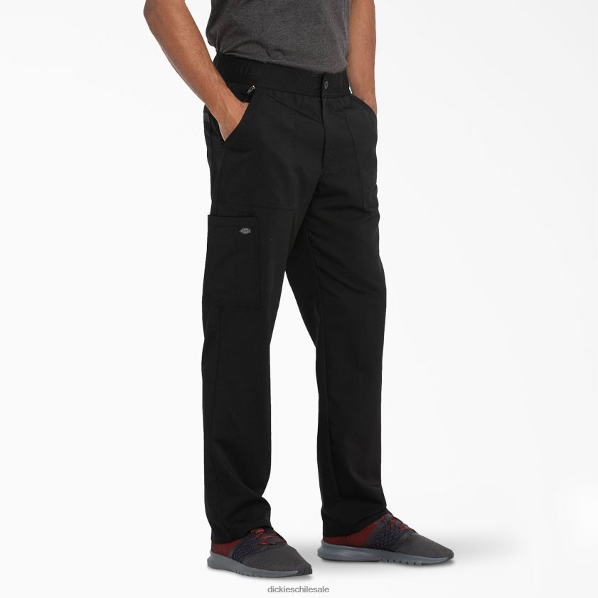 negro (negro) hombres pantalones médicos Balance con cremallera Dickies vestir X4H0F1336