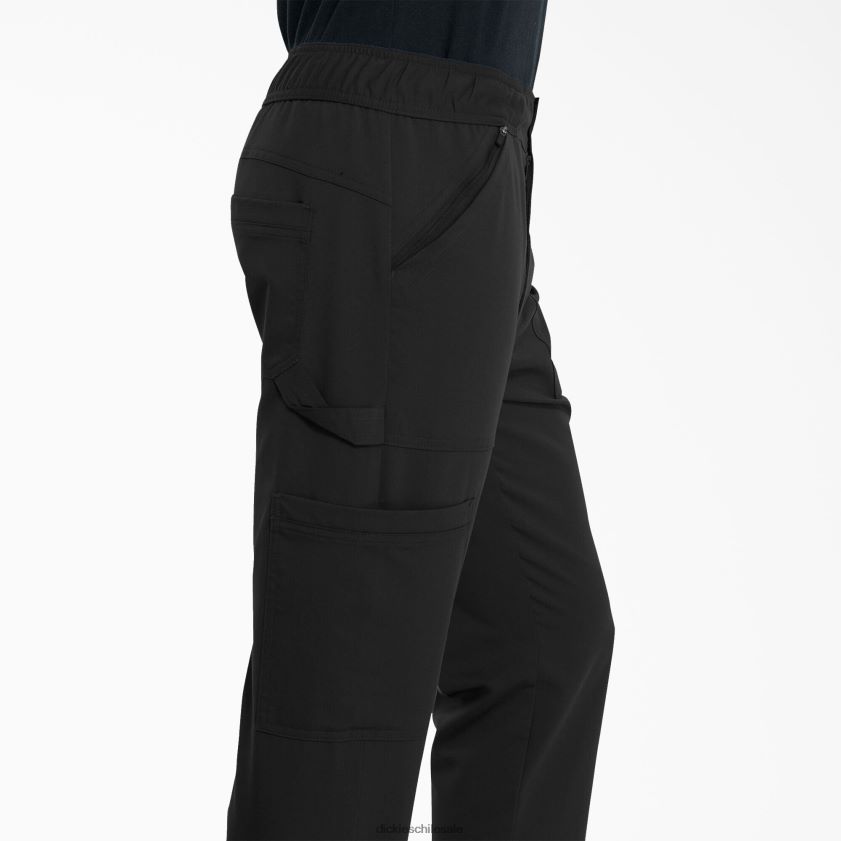 negro (negro) hombres pantalones médicos Balance con cremallera Dickies vestir X4H0F1336