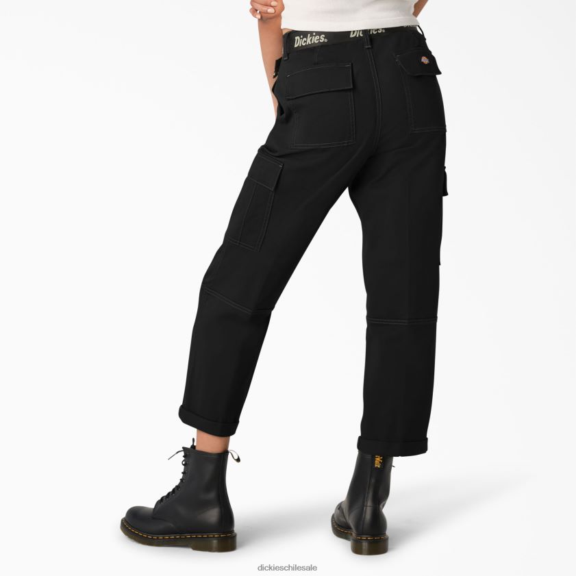regular mujer pantalones cargo capri con costuras en contraste Dickies vestir X4H0F1804
