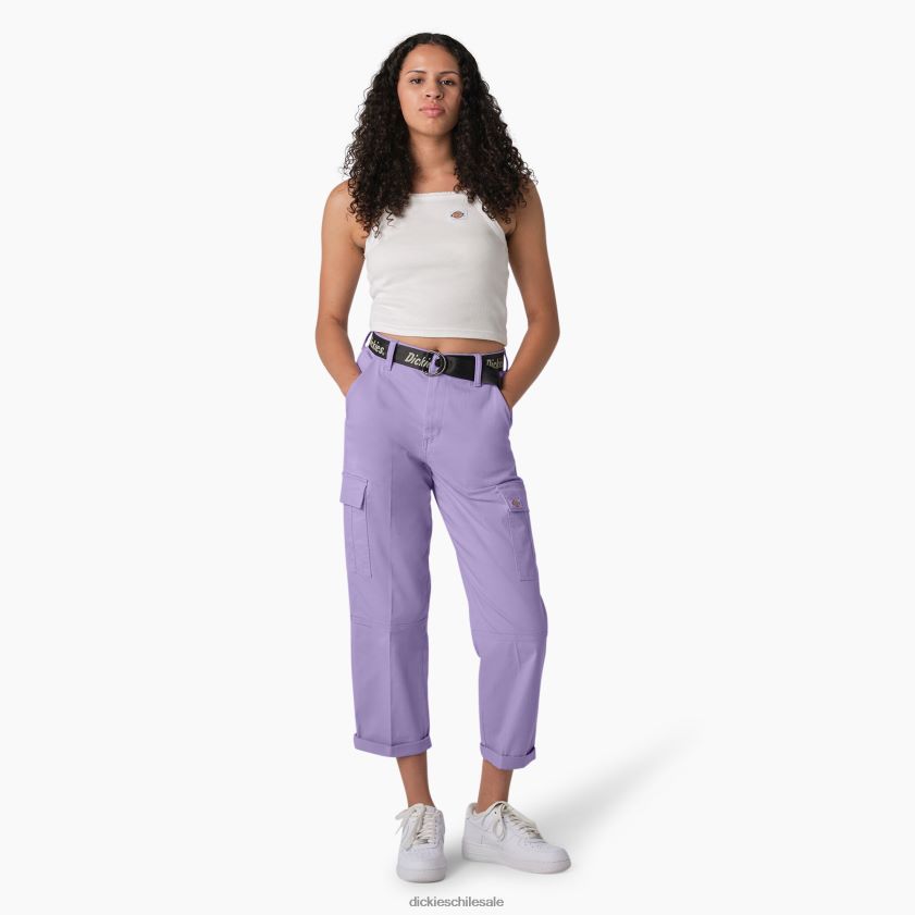 regular mujer pantalones cargo capri con costuras en contraste Dickies vestir X4H0F1806