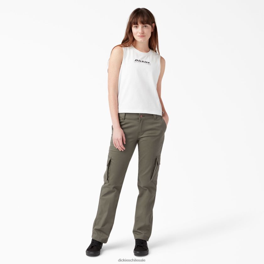 regular mujer pantalones cargo stretch de corte holgado Dickies vestir X4H0F1743