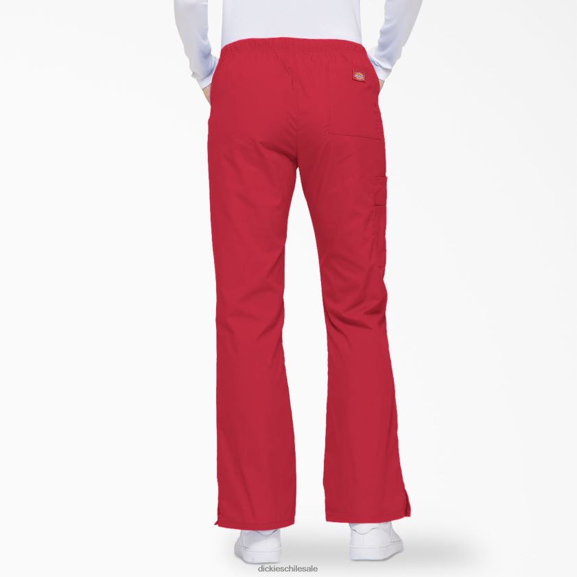 rojo (rd) mujer Pantalones médicos tipo cargo con pierna acampanada de eds Signature Dickies vestir X4H0F2534