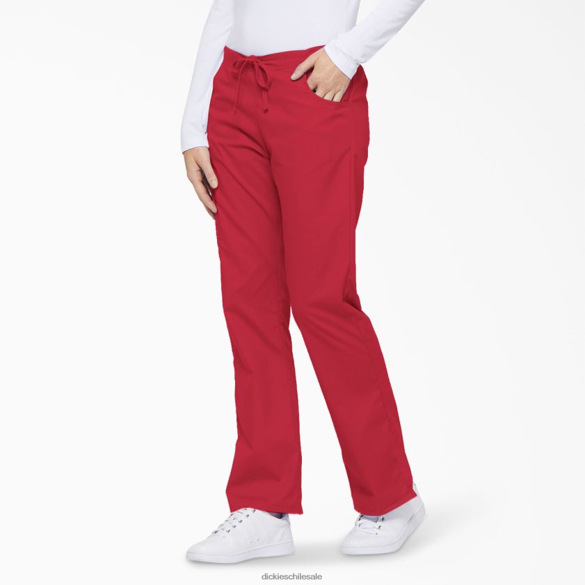 rojo (rd) mujer Pantalones médicos tipo cargo con pierna acampanada de eds Signature Dickies vestir X4H0F2534