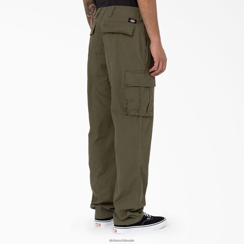 verde militar (ml) hombres Pantalones cargo con doble rodilla y ajuste holgado de Eagle Bend Dickies vestir X4H0F207