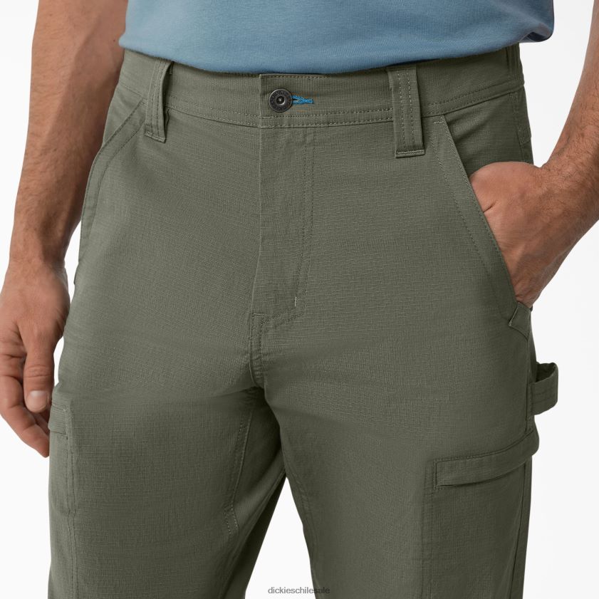 verde musgo (ms) hombres Proteger los pantalones de carga ripstop refrescantes Dickies vestir X4H0F281