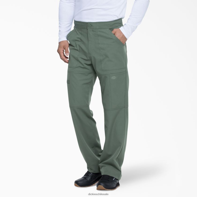 verde oliva (oli) hombres pantalones médicos cargo dynamix Dickies vestir X4H0F1279