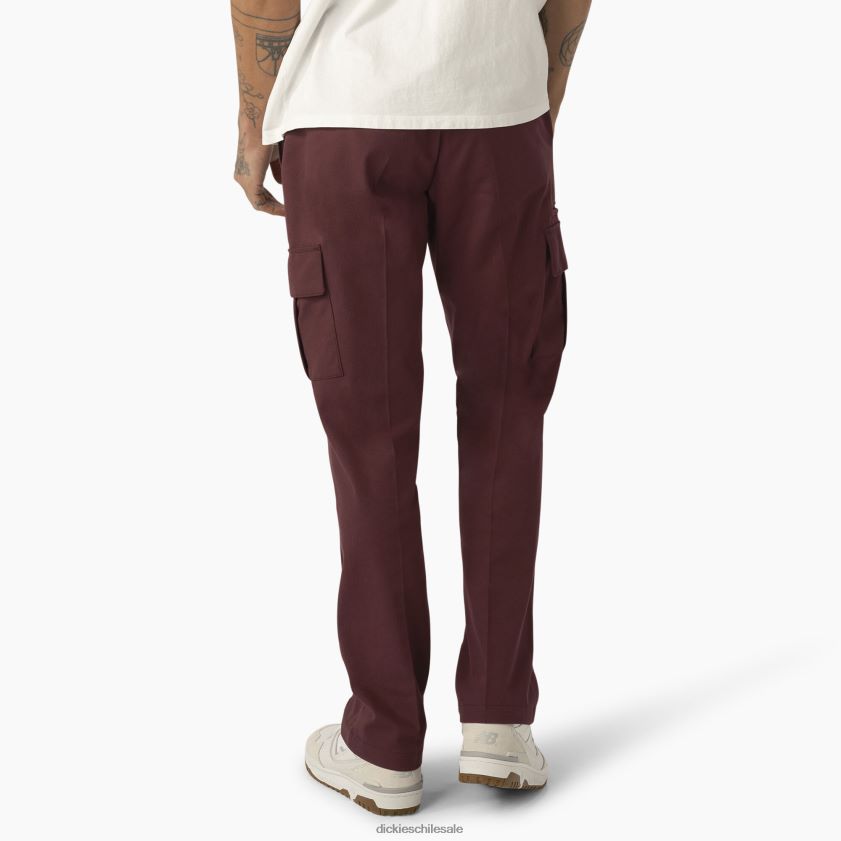 vino/costura en contraste (csw) hombres pantalones cargo de sarga Dickies vestir X4H0F316