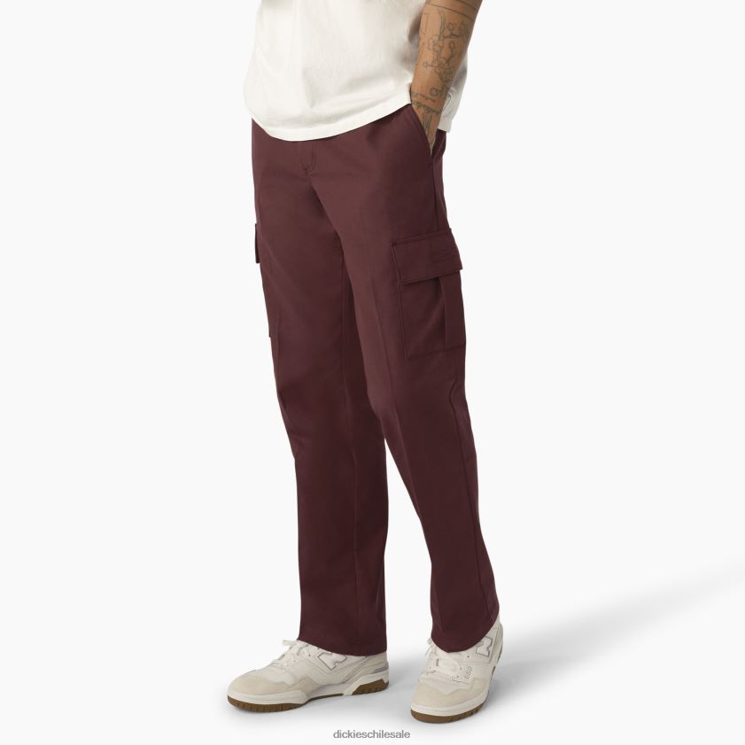 vino/costura en contraste (csw) hombres pantalones cargo de sarga Dickies vestir X4H0F316