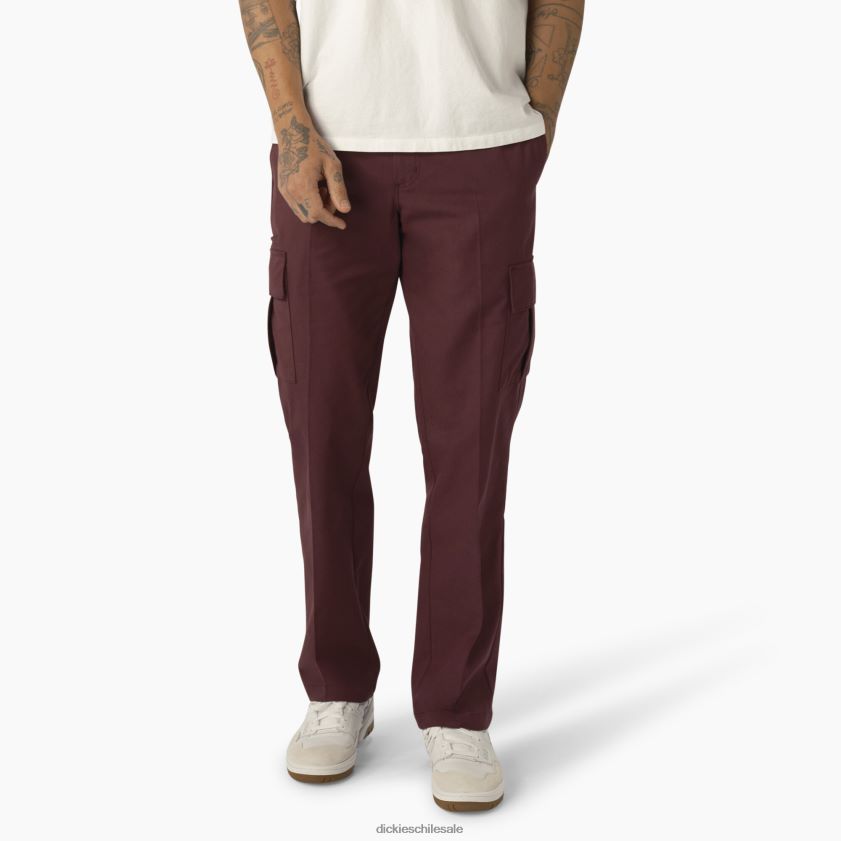 vino/costura en contraste (csw) hombres pantalones cargo de sarga Dickies vestir X4H0F316