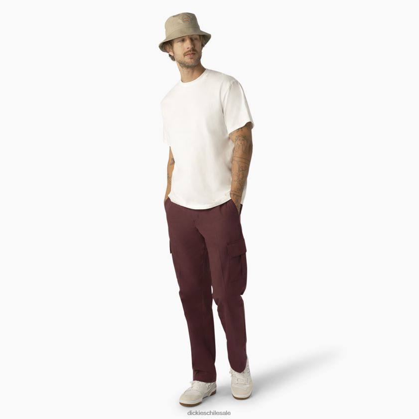 vino/costura en contraste (csw) hombres pantalones cargo de sarga Dickies vestir X4H0F316