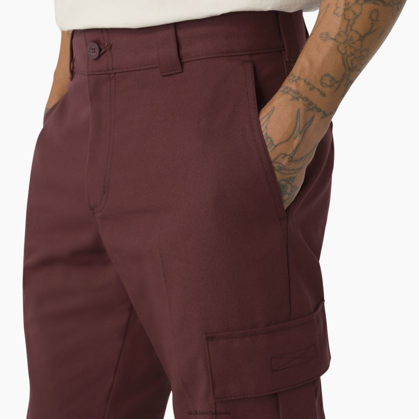 vino/costura en contraste (csw) hombres pantalones cargo de sarga Dickies vestir X4H0F316