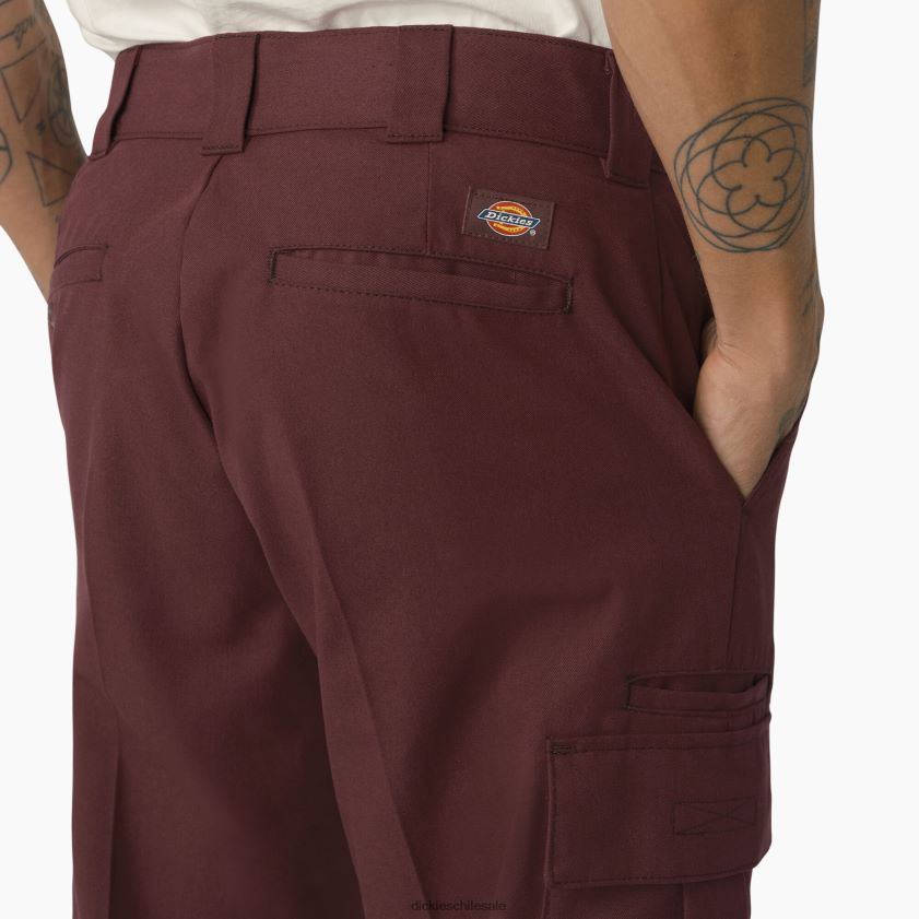 vino/costura en contraste (csw) hombres pantalones cargo de sarga Dickies vestir X4H0F316