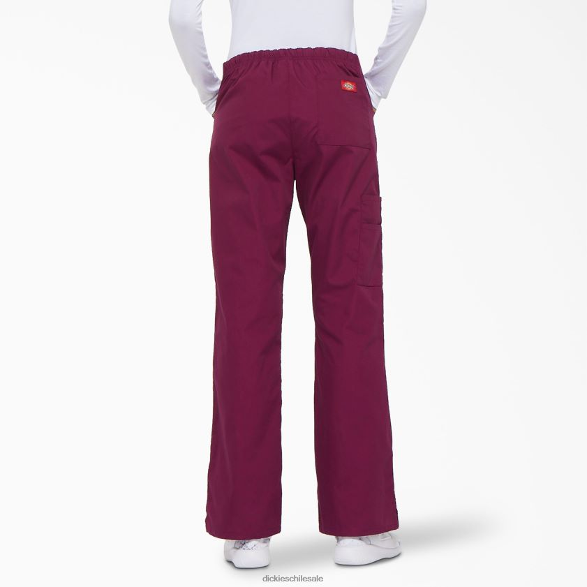 vino (ganar) mujer Pantalones médicos tipo cargo con pierna acampanada de eds Signature Dickies vestir X4H0F2535