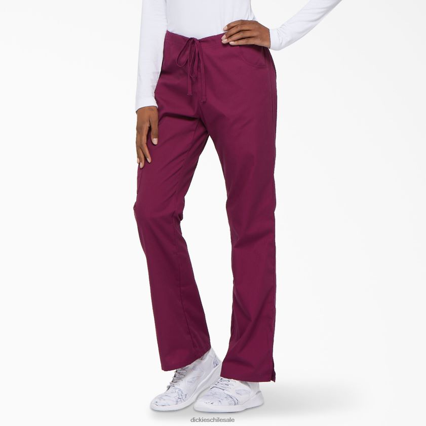 vino (ganar) mujer Pantalones médicos tipo cargo con pierna acampanada de eds Signature Dickies vestir X4H0F2535