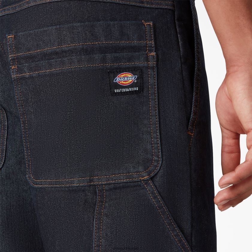 azul índigo aclarado (rnb) hombres jeans utilitarios de skate Dickies vestir X4H0F210
