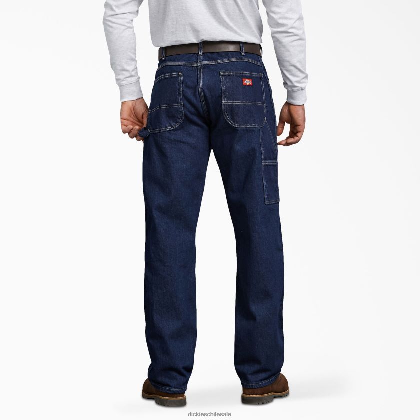 azul índigo aclarado (rnb) hombres vaqueros de corte holgado Carpenter Heavyweight Dickies vestir X4H0F77