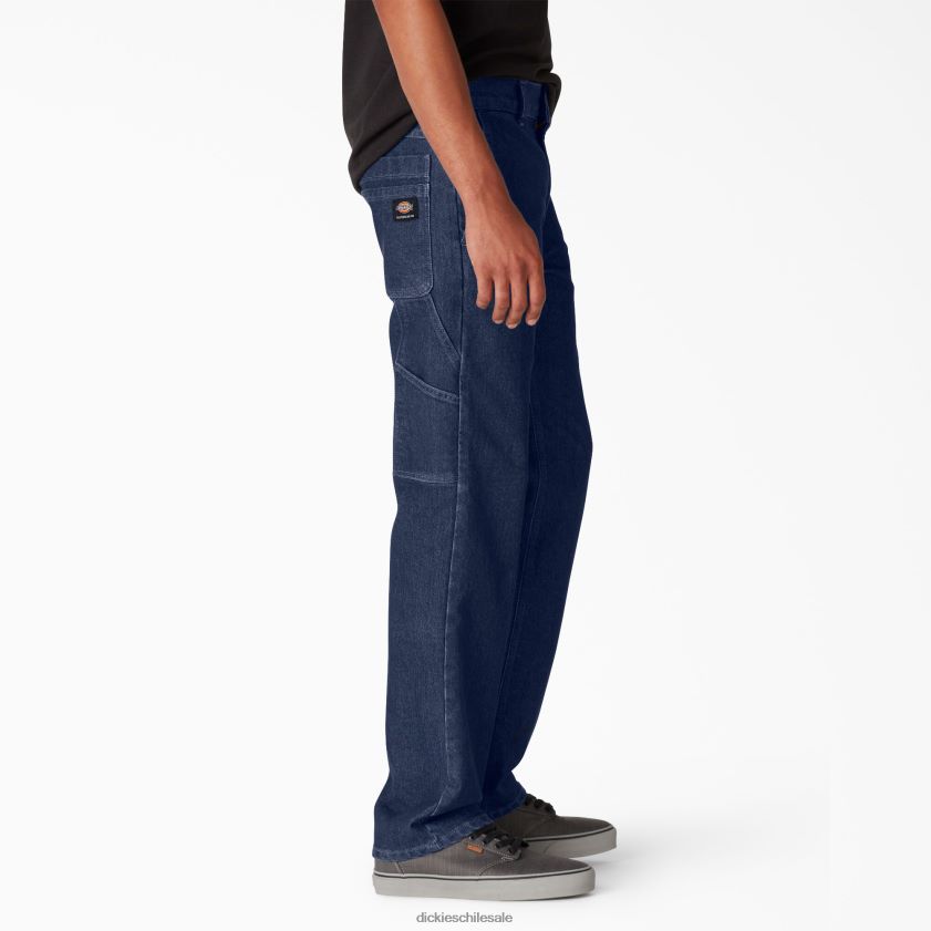 azul índigo lavado a la piedra (snb) hombres jeans utilitarios de skate Dickies vestir X4H0F211