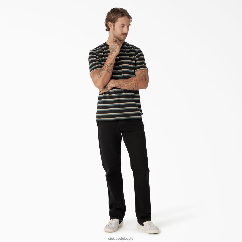 mezclilla negra (l9d) hombres jeans utilitarios de skate Dickies vestir X4H0F209