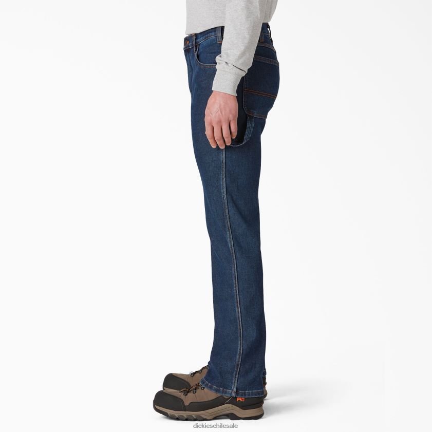 índigo lavado a la piedra (siwr) hombres jeans cálidos de mezclilla Dickies vestir X4H0F336