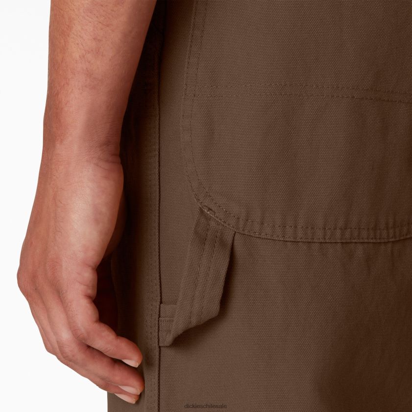 marrón madera enjuagado (rtb) hombres peto clásico Dickies vestir X4H0F1219