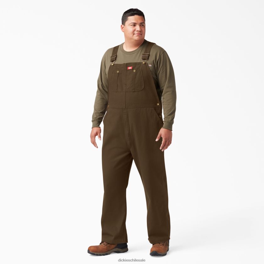 marrón madera enjuagado (rtb) hombres peto clásico Dickies vestir X4H0F1219