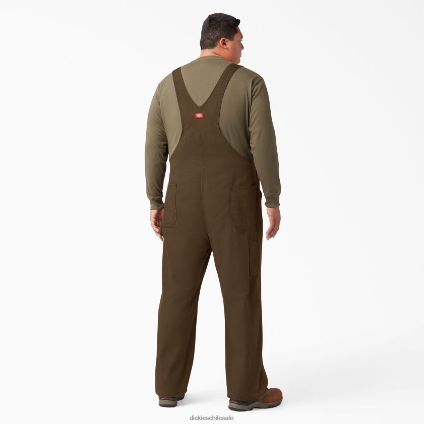marrón madera enjuagado (rtb) hombres peto clásico Dickies vestir X4H0F1219