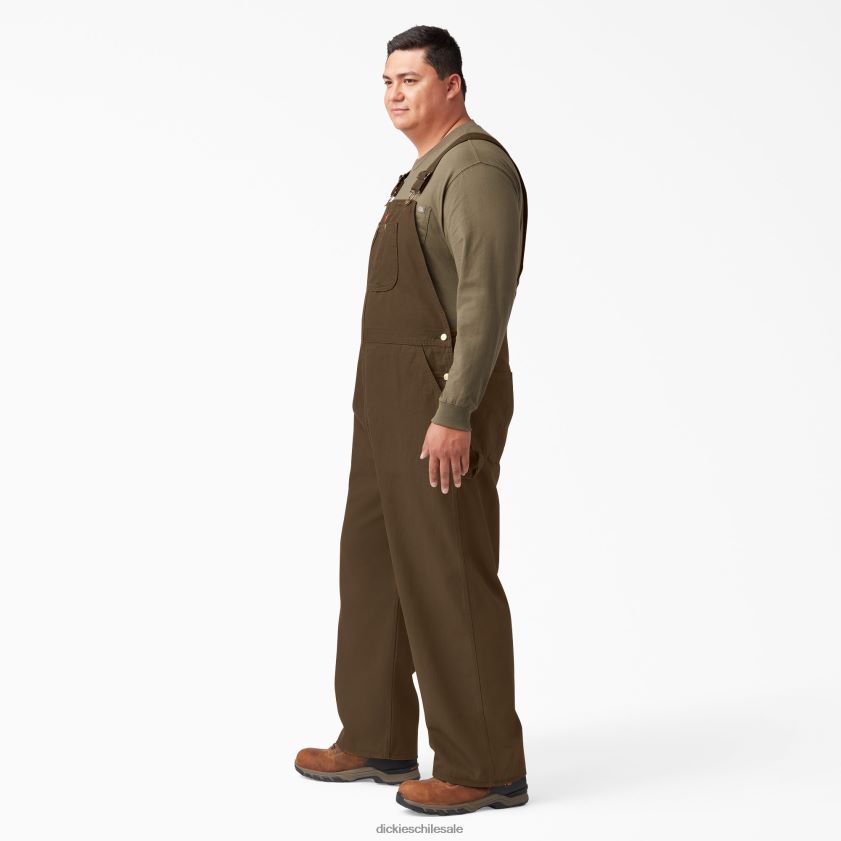 marrón madera enjuagado (rtb) hombres peto clásico Dickies vestir X4H0F1219