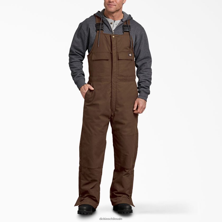 marrón madera (tb) hombres Overol con pechera aislante Sanded Duck Dickies vestir X4H0F1439