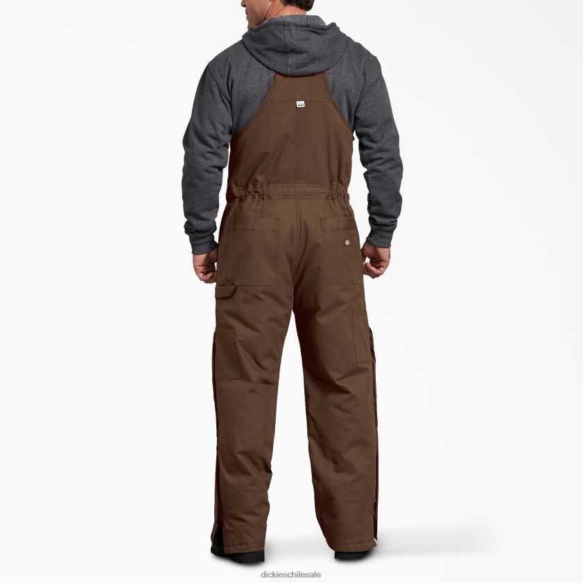 marrón madera (tb) hombres Overol con pechera aislante Sanded Duck Dickies vestir X4H0F1439