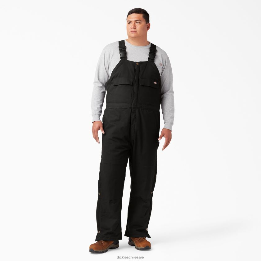 negro (negro) hombres Overol con pechera aislante Sanded Duck Dickies vestir X4H0F1438