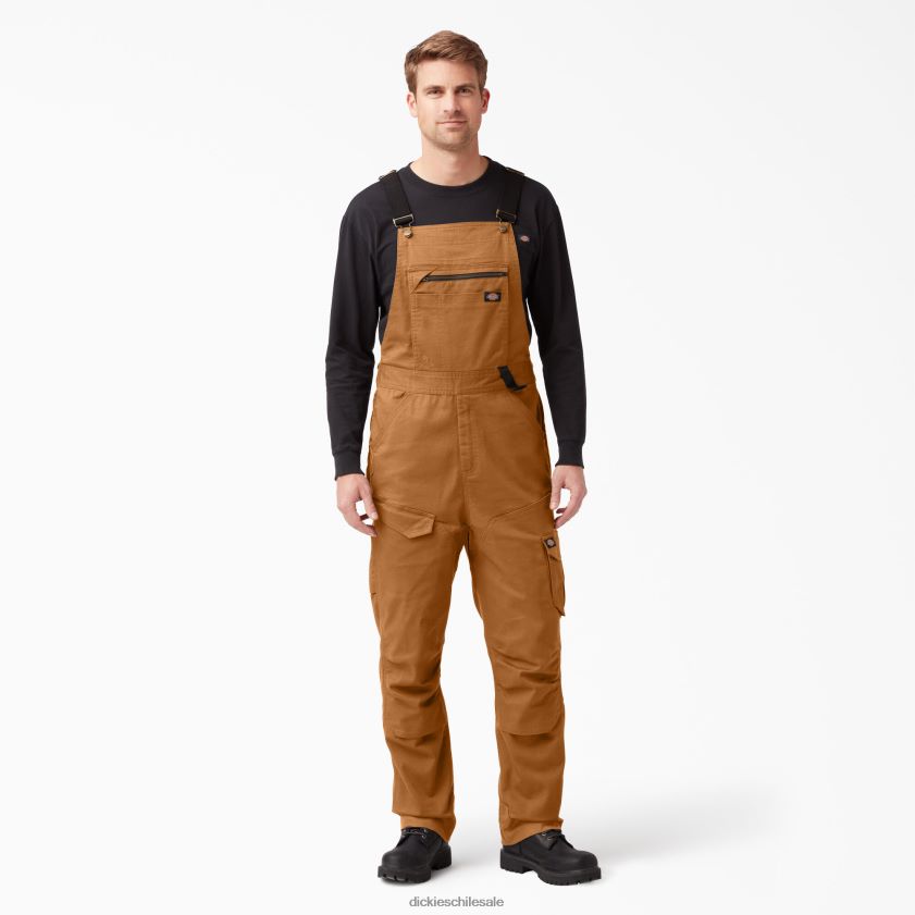 pato marrón enjuagado (rbd) hombres overol con pechera de pato con tecnología temp-iq 365 Dickies vestir X4H0F1511