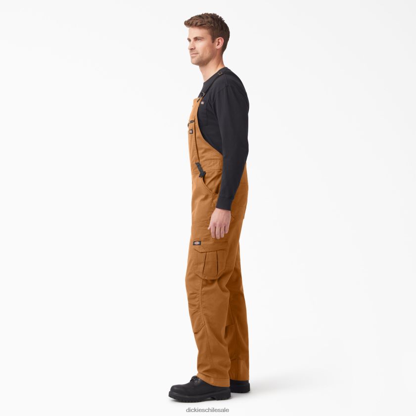 pato marrón enjuagado (rbd) hombres overol con pechera de pato con tecnología temp-iq 365 Dickies vestir X4H0F1511