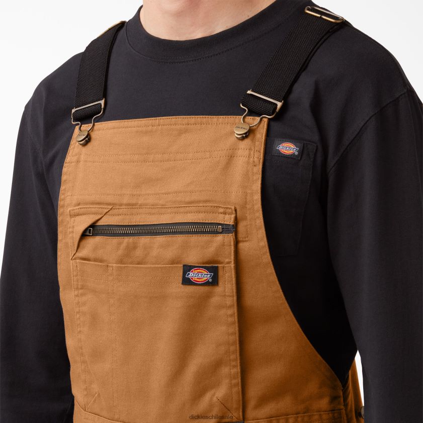 pato marrón enjuagado (rbd) hombres overol con pechera de pato con tecnología temp-iq 365 Dickies vestir X4H0F1511