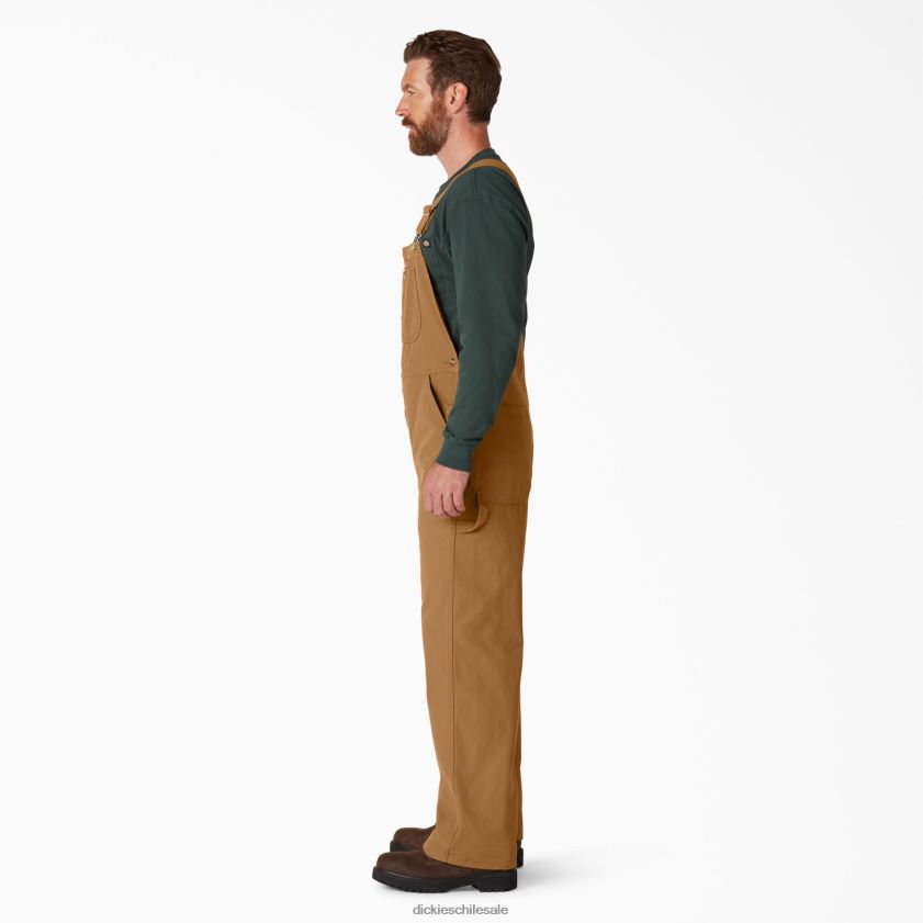 pato marrón enjuagado (rbd) hombres peto clásico Dickies vestir X4H0F1216