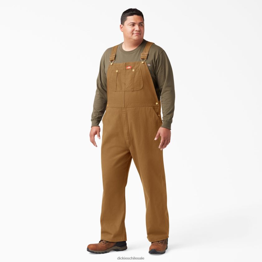 pato marrón enjuagado (rbd) hombres peto clásico Dickies vestir X4H0F1216