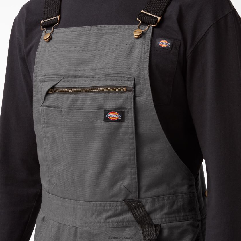 pizarra enjuagada (rsl) hombres overol con pechera de pato con tecnología temp-iq 365 Dickies vestir X4H0F1512