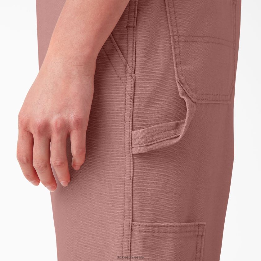 rosa ceniza enjuagada (rar) mujer peto de corte holgado Dickies vestir X4H0F1557