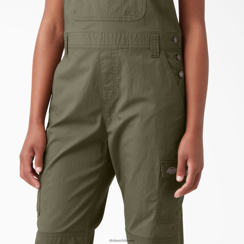 verde militar enjuagado (rml) mujer peto refrescante ripstop Dickies vestir X4H0F1610
