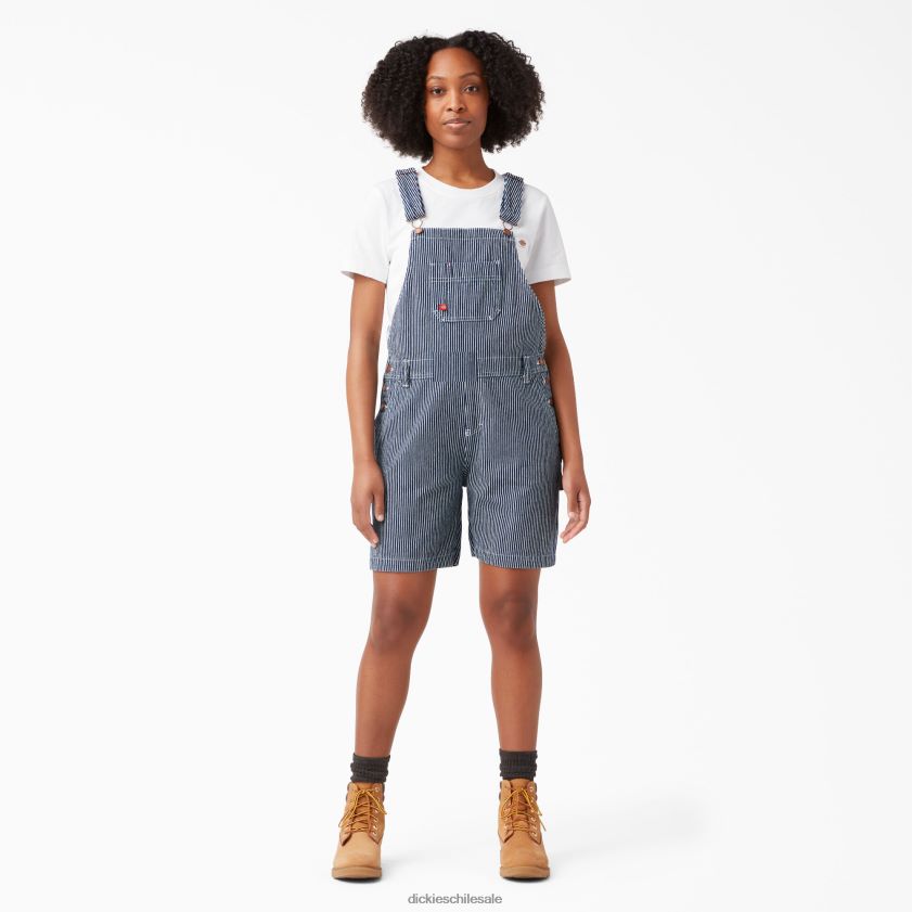 franja de nogal enjuagada (rhs) mujer culotte con tirantes 7" Dickies vestir X4H0F1927