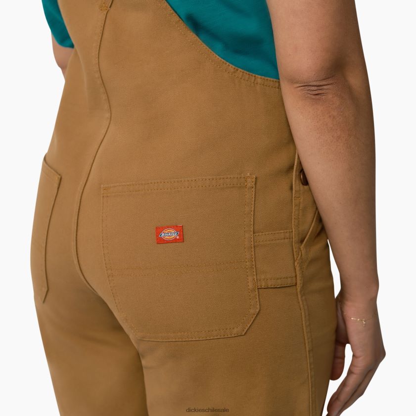 pato marrón enjuagado (rbd) mujer culotte con tirantes 7\" Dickies vestir X4H0F1926