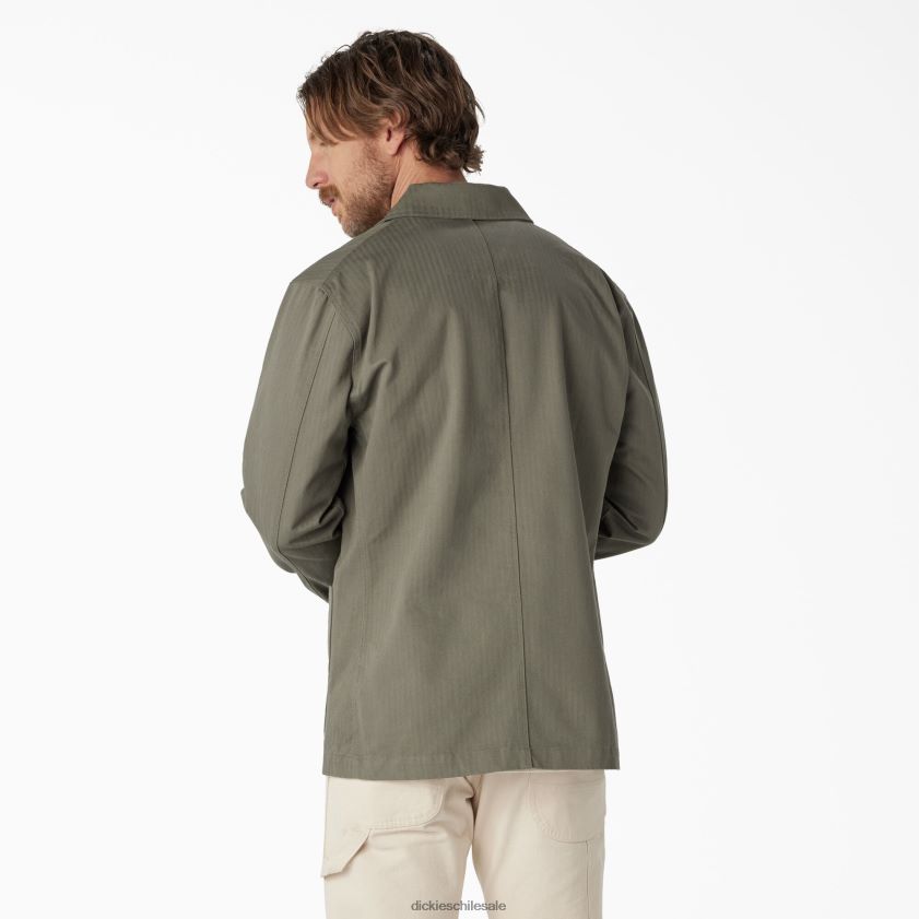 aceituna en polvo enjuagada (rdo) hombres chaqueta de espiga 1922 Dickies vestir X4H0F1188