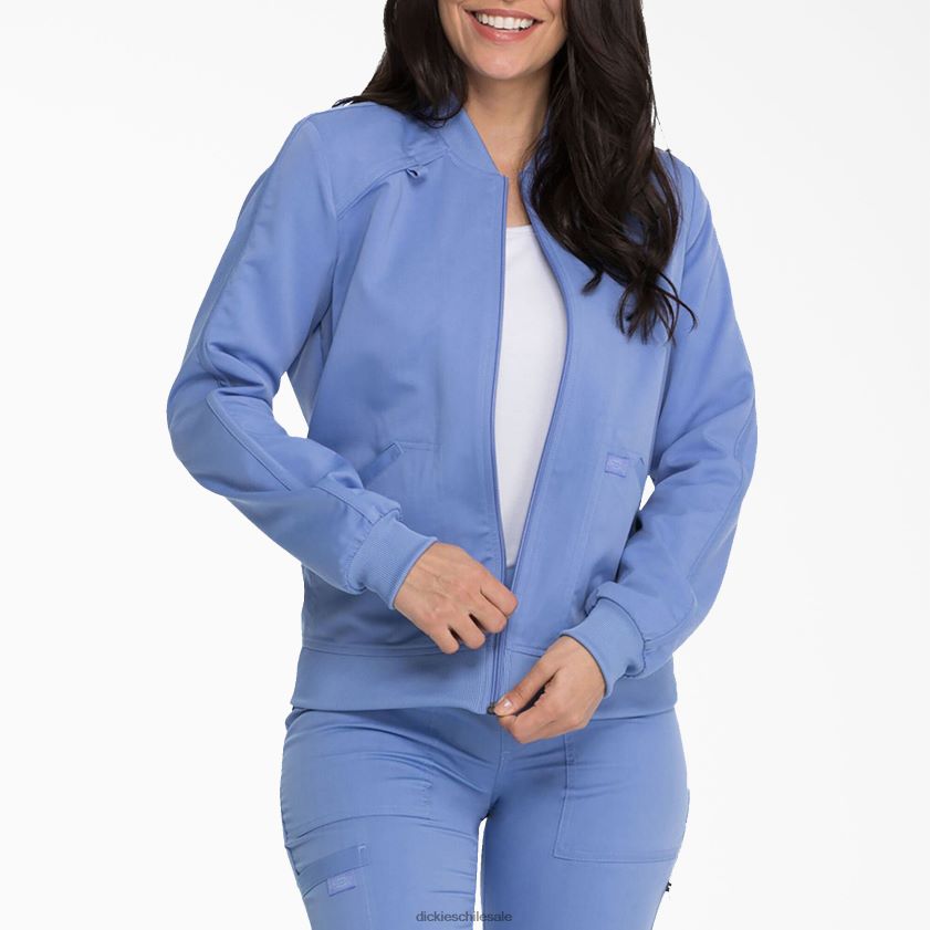azul cielo (cbl) mujer chaqueta médica Balance con cremallera en el frente Dickies vestir X4H0F2403