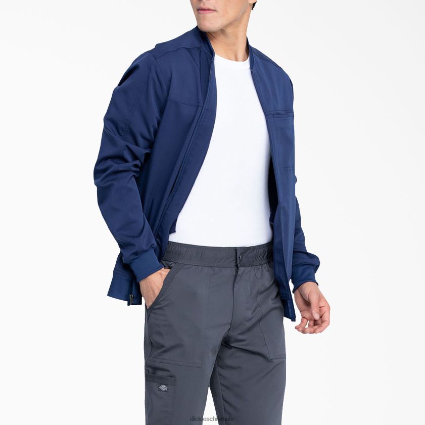 azul marino (nvy) hombres chaqueta médica Balance con cremallera en el frente Dickies vestir X4H0F1302