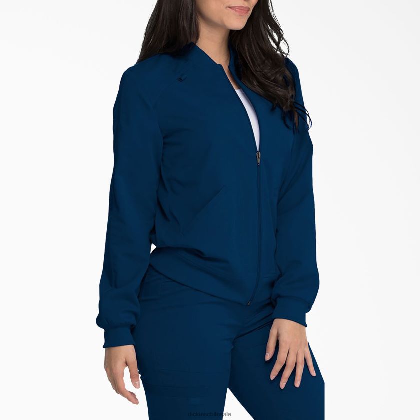 azul marino (nvy) mujer chaqueta médica Balance con cremallera en el frente Dickies vestir X4H0F2404