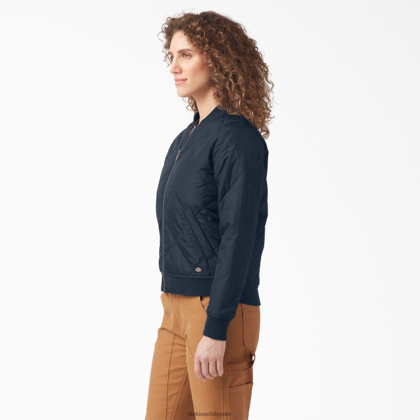 azul marino oscuro (dn) mujer chamarra bomber acolchada Dickies vestir X4H0F2280